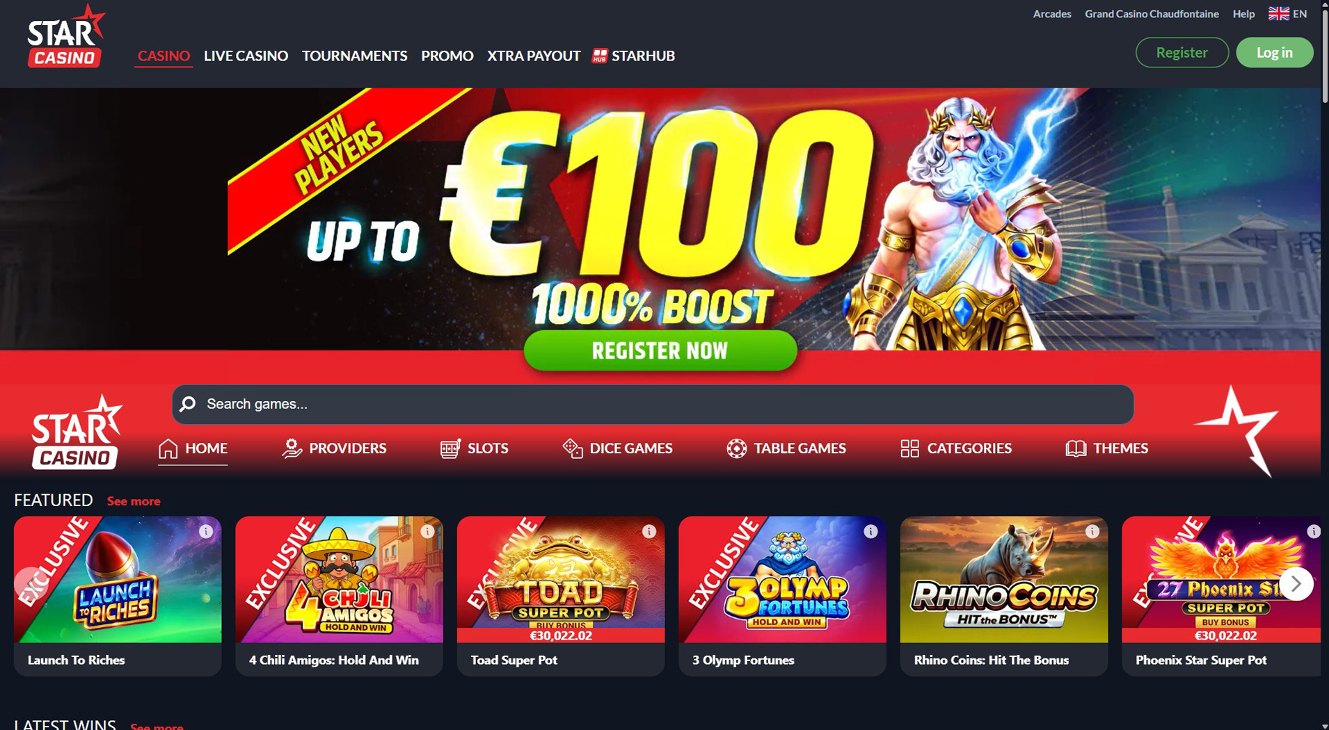 4. Star Casino- Opzione casinò MuchBetter affidabile